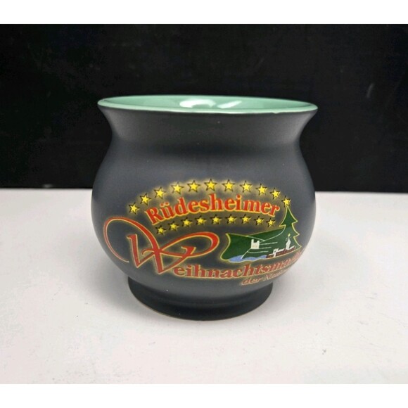 Rudesheimer Weihnachtsmarkt 25 Years Christmas Gray Coffee Mug Cup Germany 2018 - Picture 1 of 10